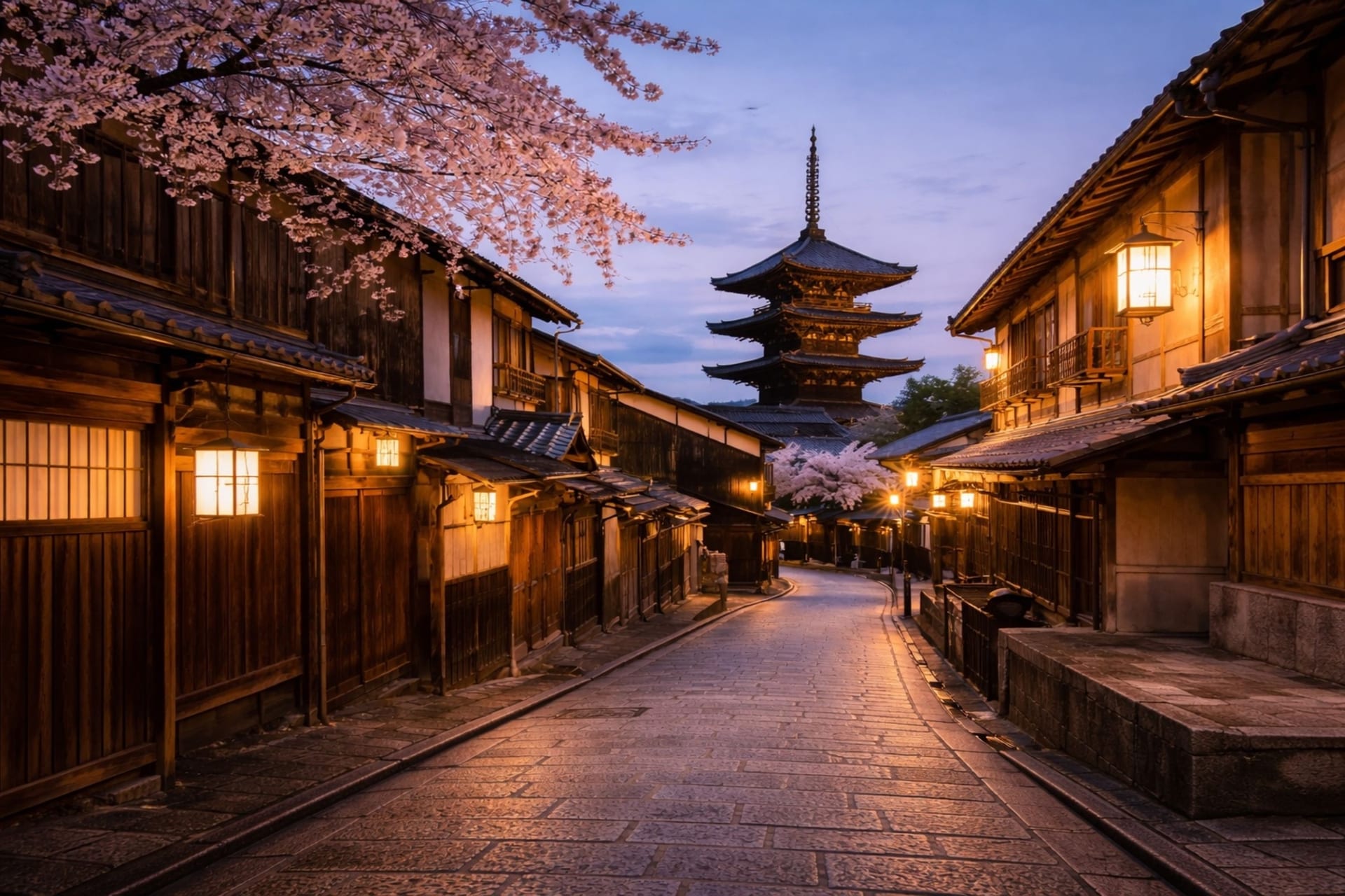 夕暮れの祇園